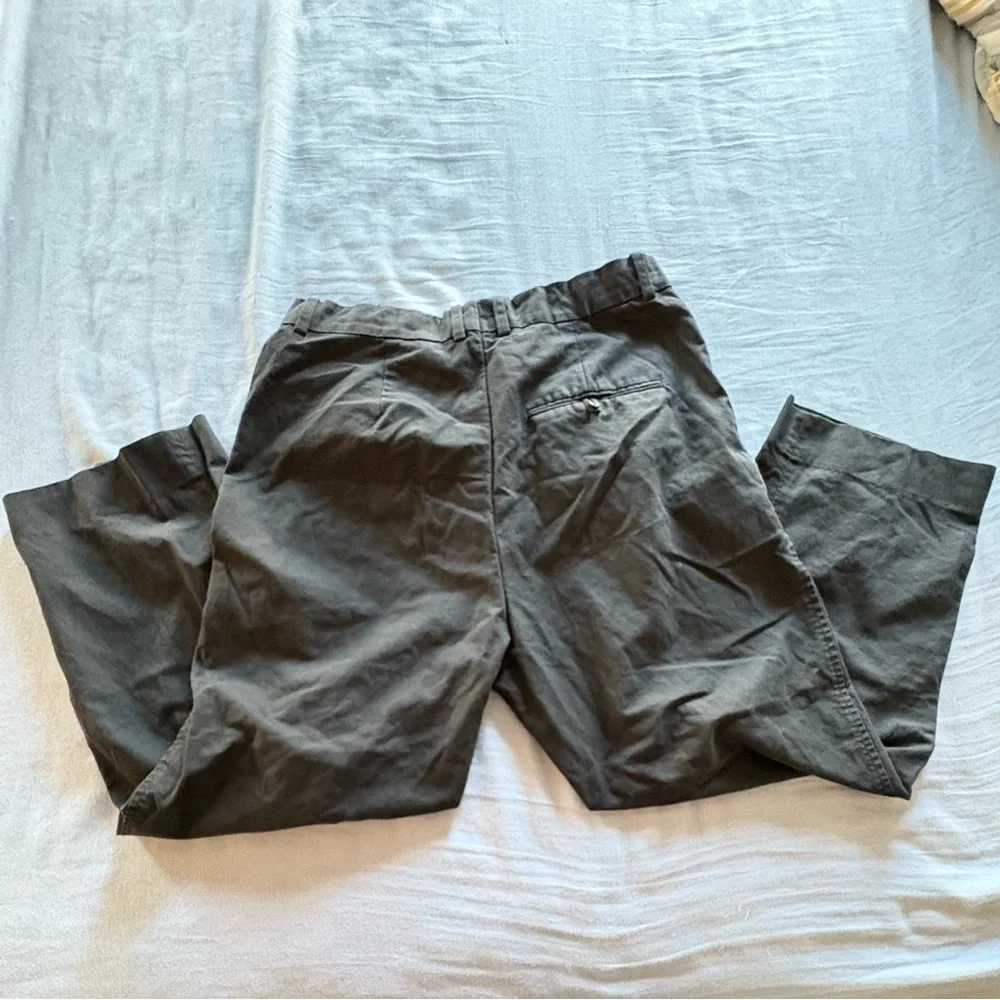 COS Womens Linen Blend Black Trouser Pants Size 12 Career Office Corporate